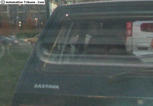 Zastava badging on a Yugo in Belgrade