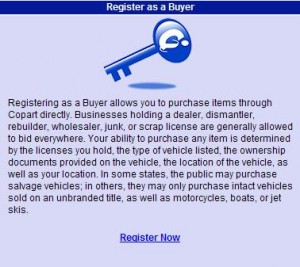 Registration as a Buyer Is Required