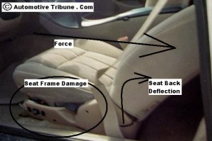 Seat failure in rear impact