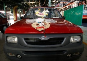 Last production line Yugo from the front